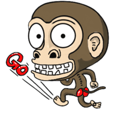 the child monkey sticker #9702513