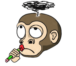 the child monkey sticker #9702514