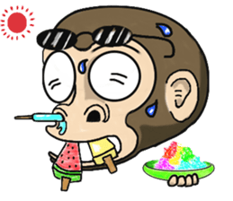 the child monkey sticker #9702516