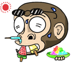 the child monkey sticker #9702516