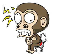 the child monkey sticker #9702517