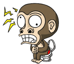 the child monkey sticker #9702517