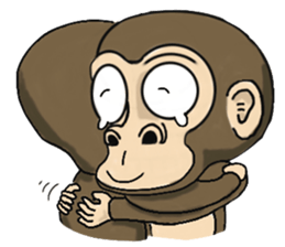 the child monkey sticker #9702519