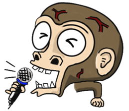 the child monkey sticker #9702520