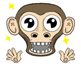 the child monkey sticker #9702521