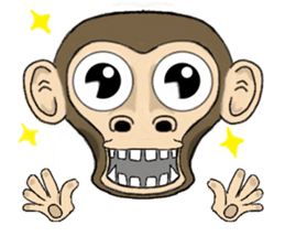 the child monkey sticker #9702521