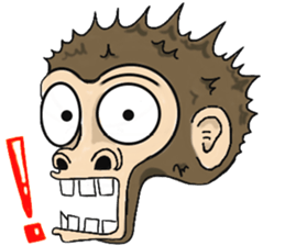 the child monkey sticker #9702522