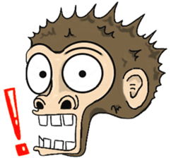 the child monkey sticker #9702522