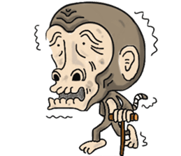 the child monkey sticker #9702524