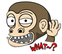 the child monkey sticker #9702525