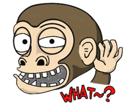 the child monkey sticker #9702525