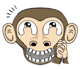 the child monkey sticker #9702527