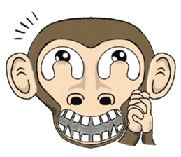 the child monkey sticker #9702527