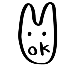 Rabbit mock mock sticker #9702655