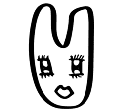 Rabbit mock mock sticker #9702666