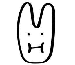 Rabbit mock mock sticker #9702672