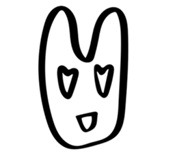 Rabbit mock mock sticker #9702677