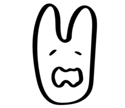 Rabbit mock mock sticker #9702678