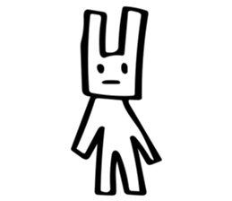 Rabbit mock mock sticker #9702684