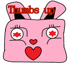 Rabbit wishful sticker #9703178