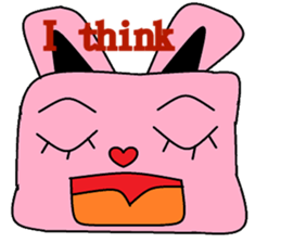 Rabbit wishful sticker #9703192