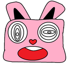 Rabbit wishful sticker #9703203