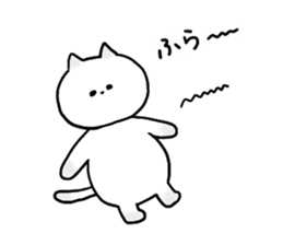 Cat and bunny happy sticker #9703738