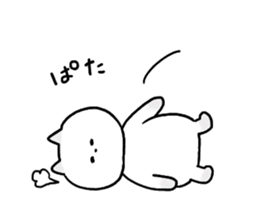 Cat and bunny happy sticker #9703739