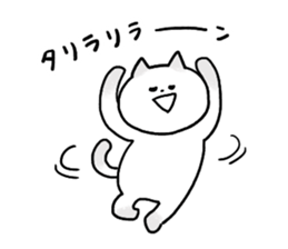 Cat and bunny happy sticker #9703747