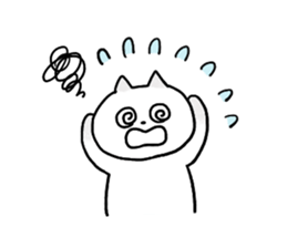 Cat and bunny happy sticker #9703762