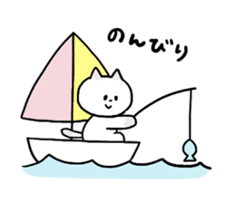 Cat and bunny happy sticker #9703766