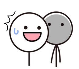 Pretty stick figure sticker2 sticker #9704394