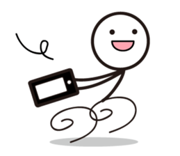 Pretty stick figure sticker2 sticker #9704401