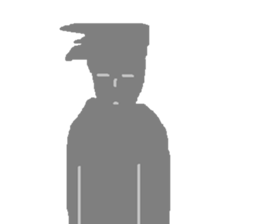 loose feeling of smile man sticker #9704824