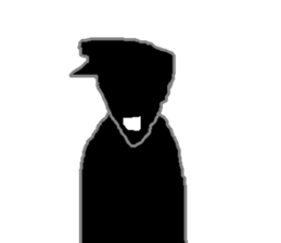 loose feeling of smile man sticker #9704825