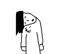 loose feeling of smile man sticker #9704829