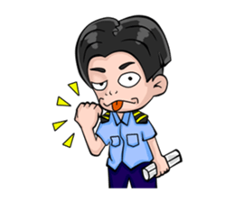 Ticket boy handsome sticker #9704851