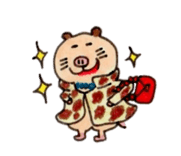Kinkuma hamster "Hamuhamu"7 sticker #9705368