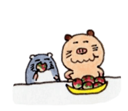 Kinkuma hamster "Hamuhamu"7 sticker #9705370