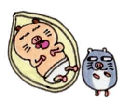 Kinkuma hamster "Hamuhamu"7 sticker #9705376