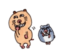 Kinkuma hamster "Hamuhamu"7 sticker #9705386