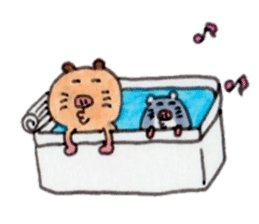 Kinkuma hamster "Hamuhamu"7 sticker #9705390