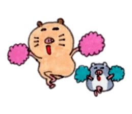 Kinkuma hamster "Hamuhamu"7 sticker #9705393