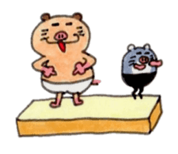 Kinkuma hamster "Hamuhamu"7 sticker #9705394