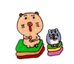 Kinkuma hamster "Hamuhamu"7 sticker #9705396
