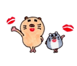 Kinkuma hamster "Hamuhamu"7 sticker #9705401