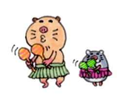 Kinkuma hamster "Hamuhamu"7 sticker #9705405
