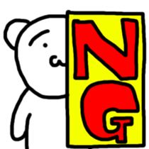 Everyday of white creatures sticker #9705438