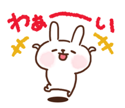 lovey-dovey rabbits sticker #9705794