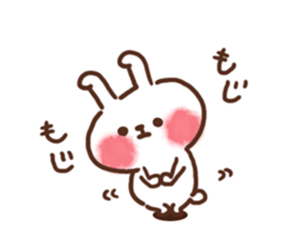lovey-dovey rabbits sticker #9705795
